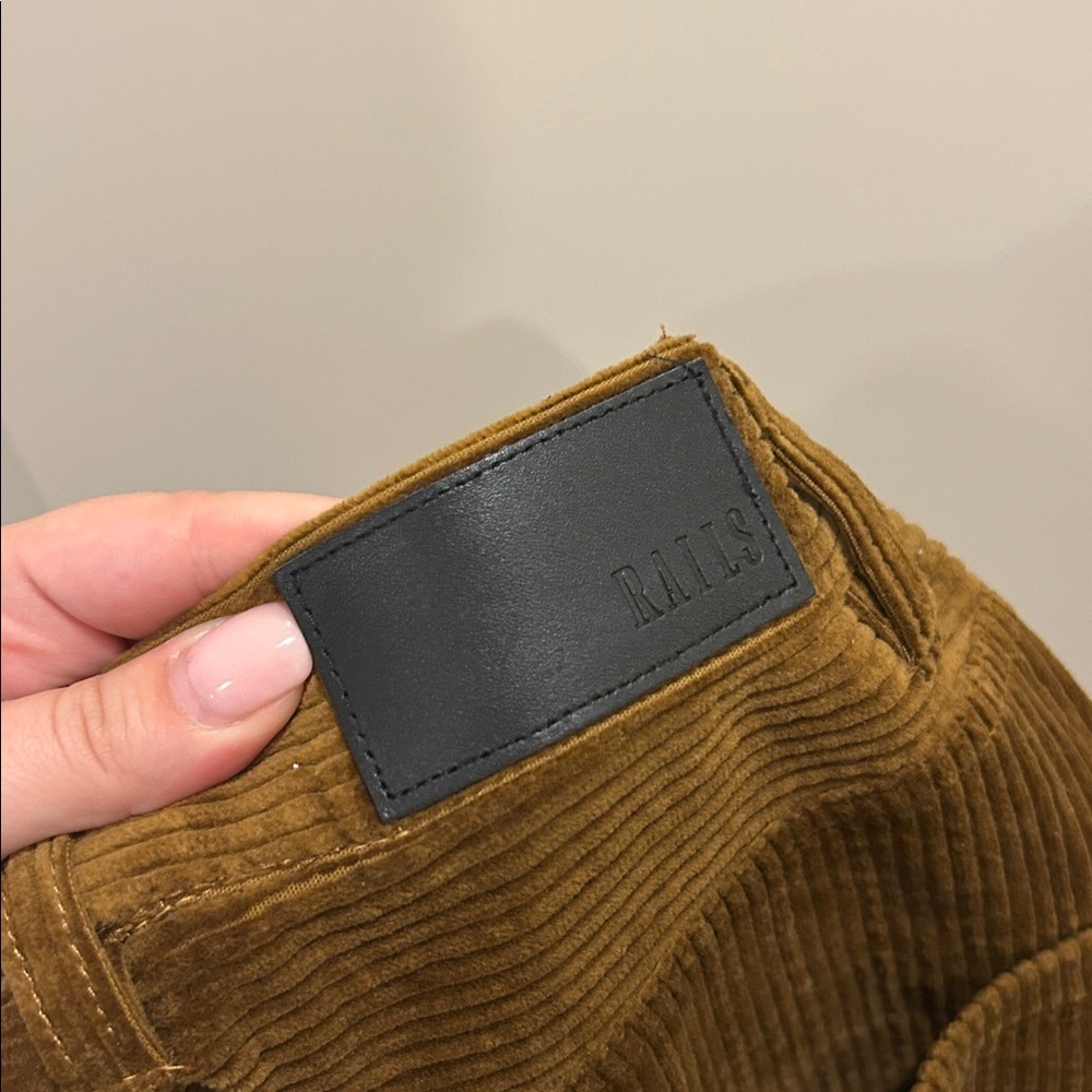 Rails Getty High Rise Corduroy Pants Ground Cinnamon - Picture 5 of 10